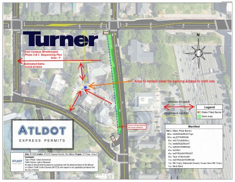 East Campus Streetscape Techwood Drive between 4th and 5th Street Traffic Plan