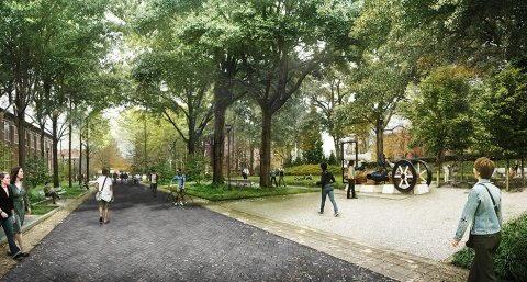 The Hill District Site Improvements (rendering) The Hill District Site Improvements (rendering)