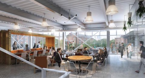 West Campus Dining Interior Rendering West Campus Dining Interior Rendering