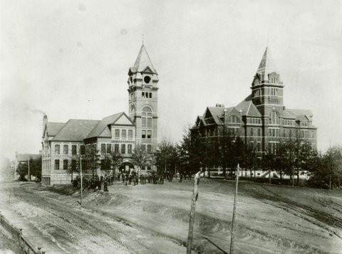 White Oak on the Hill visible in 1897 White Oak on the Hill visible in 1897