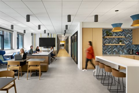 Image of the Office of Undergraduate Education in Clough Undergraduate Learning Commons.